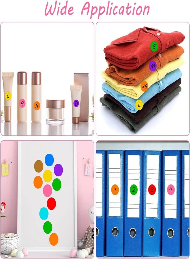 True-Ally ملصقات دائرية ذاتية اللصق من ترو-آلي، 2400 قطعة، لون أصفر، 12 مم (0.5 بوصة)، سطح قابل للكتابة، مناسبة لأنشطة الأطفال، وتصنيف الملفات، ومخطط التقويم (أصفر) - Image 5